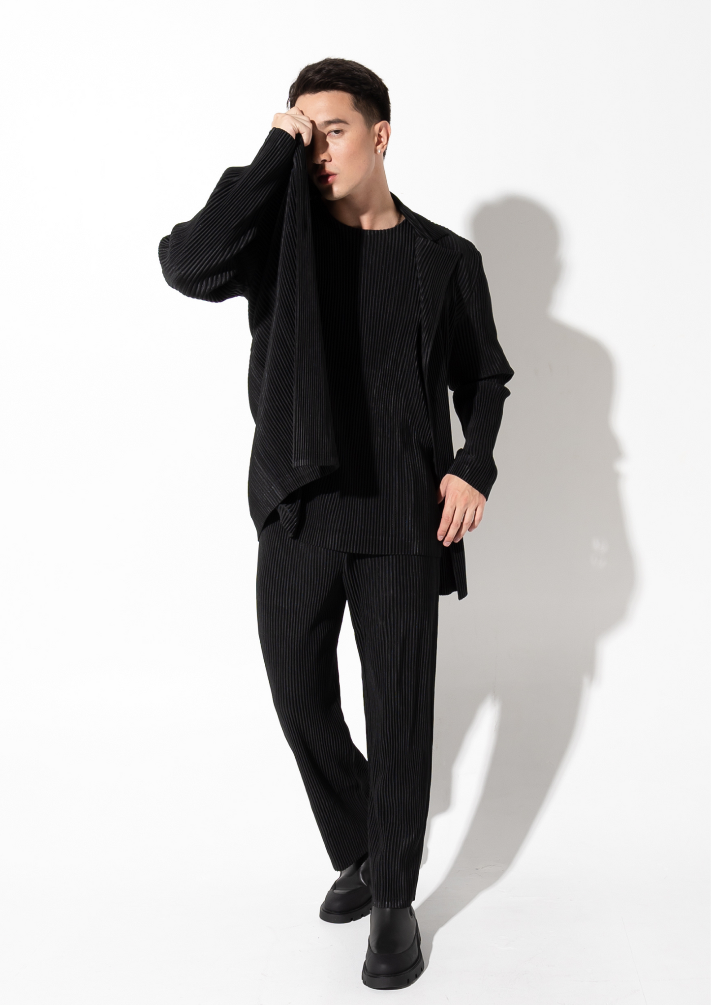 Pleated Blazer