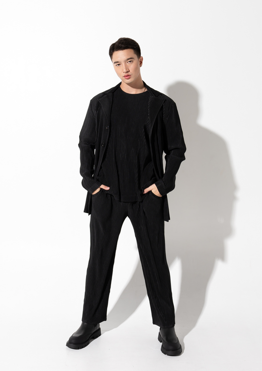 Pleated Blazer