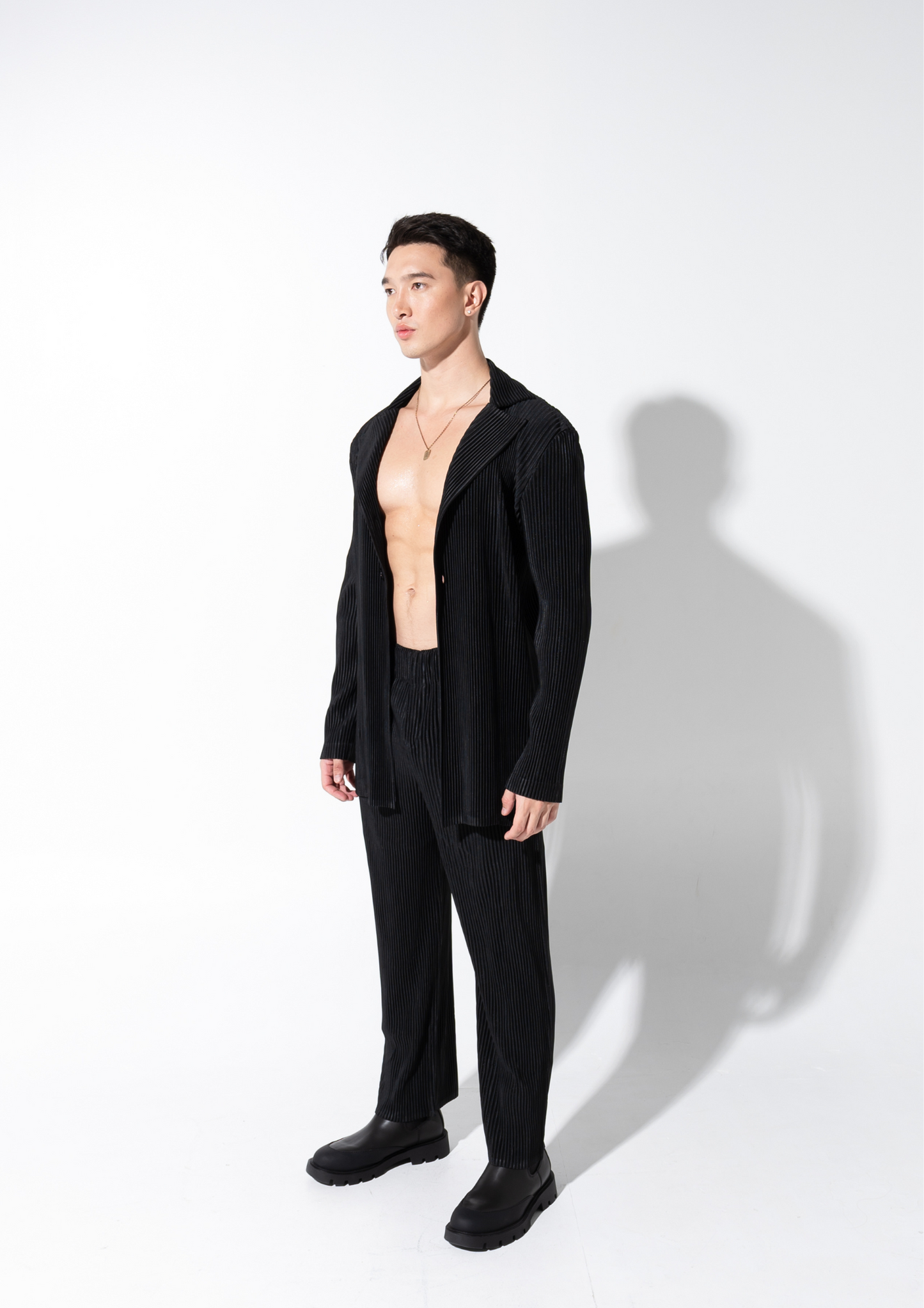 Pleated Blazer